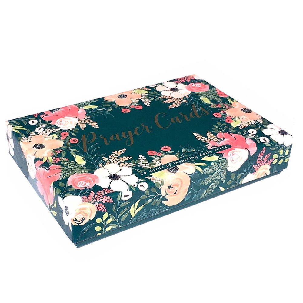 Eccolo Christian Boxed Floral Prayer Cards (T810Q)